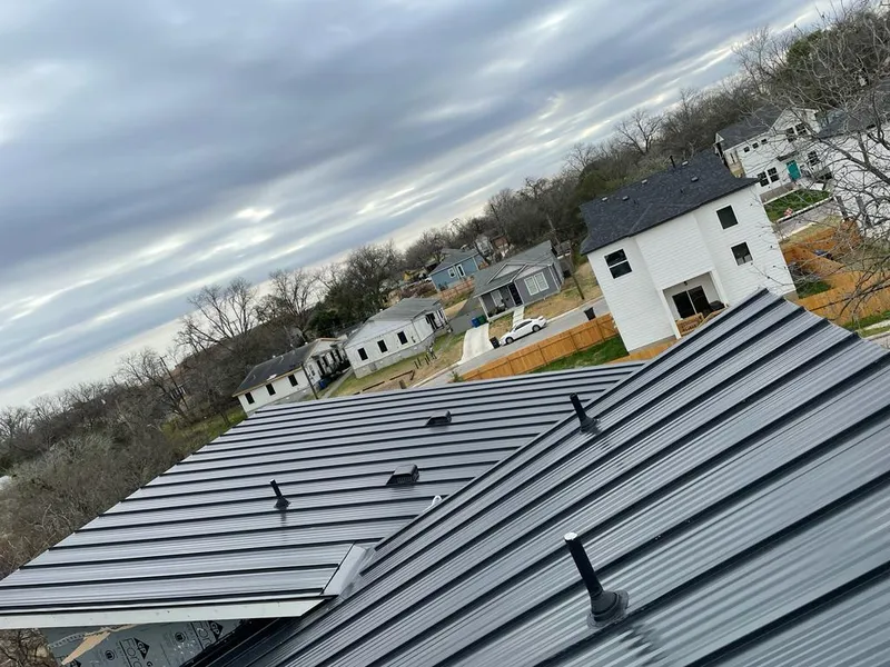 Standing seam metal roof panels with vents for Skylight Repair in Haddonfield
